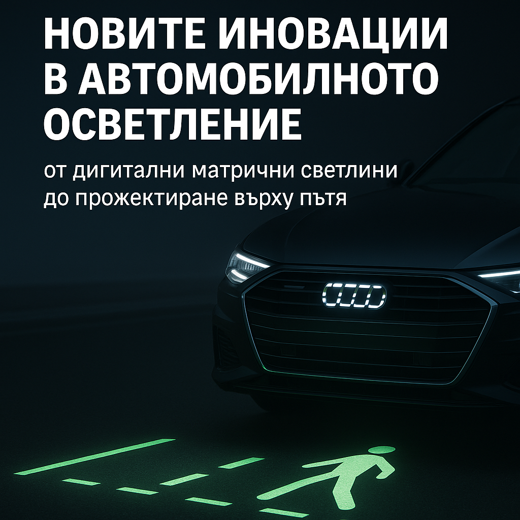 Иновациите в автомобилното осветление: дигитални матрични фарове, прожектиране върху пътя и бъдещето на светлината